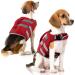 Dog life jacket dog life jacket float coat adjustable pet lifesaver with grip for swimming surfing boating (XS) XS red