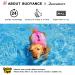 Queenmore Adjustable Dog Life Jacket - XL Pink Shark | High Buoyancy & Durable Rescue Handle for Medium Dogs - Buy Online on GoSupps.com
