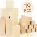Basswood Carving Blocks 19Pcs Kit for Easy Wood Carving - 3 Sizes, Ideal for Kids and Adults - Buy Online on GoSupps.com