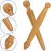 Healeved Hand Tool Set - 2 Wooden Reflex Zone Massage Sticks for Feet Hands and Body - Thai Massage Tools for Trigger Points Relaxation - Buy Online on GoSupps.com