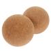 Fomiyes 2st yoga ball made of cork massage ball trigger point ball massage-ball massage device ball for massaging practical yoga ball foot massage ball cork ball yoga ball fitness