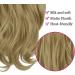 OMGRET Ash Blonde Ombre Halo Hair Extension - Wavy Curly Synthetic 18 Inch - Invisible Wire - Heat Friendly - No Clip - 4.2 Oz - Women's Hair Piece - Buy Online on GoSupps.com