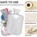 NAANLE Hot Water Bottle with Watercolor Flower Cover - 2L Large Heat & Cold Therapy for Menstrual Cramps Pain Relief Hand & Feet Comfort - Buy Online on GoSupps.com