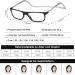 New Vision NV2904 Magnetic Reading Glasses - Comfortable Light Reading Aid for Men & Women - Stylish Black 2x Magnification - Buy Online on GoSupps.com