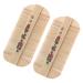 2pi ces Peigne Dents Fines Bambou Naturel pour Toilettage Pr cis Double Face pour limination des Pellicules pour Femme et Animal de Compagnie