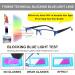 2 Pack Blue Light Blocking Reading Glasses - Semi Rimless Computer Eyewear for Men & Women - Spring Hinge Readers 2.75 - Buy Online on GoSupps.com