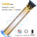 Men's Cordless Rechargeable Hair Clippers - Gold Metal Body Trimmer for Professional Hair Cutting and Grooming - Buy Online on GoSupps.com