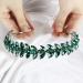 Brihasory Green Rhinestone Headband | Wedding Hair Accessories for Brides | Tiaras for Women and Girls | Goddess Costume Hair Decoration | Prom Bridesmaid Gifts - Buy Online on GoSupps.com