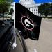 NCAA Georgia Bulldogs Black Double Sided Car Flag - 16 x 19 - Durable Pole for Car/Truck - Buy Online on GoSupps.com