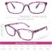 DOOViC 4 Pack Blue Light Blocking Reading Glasses for Women | Stylish Anti Eyestrain Spring Hinge Readers | 2.00 Strength | 4 Colors | International Shipping - Buy Online on GoSupps.com