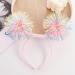 Pom Pom Headband Tinsel Headband Fashion Fluffy Ball Hair Loop Personalized Pom Pom Head Bopper Furball Hair Accessories for Birthday Party Christmas Party Stage Performances (Pink) - Buy Online on GoSupps.com