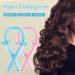 Silk Heatless Curling Rod Headband - 4 Piece Set Pink - Buy Online on GoSupps.com