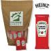 Heinz Tomato Ketchup Sauce Sachet - Classic Condiment for Irresistible Flavor - Convenient Single-Serve Packet Ideal for On-the-Go Deliciousness - 350 Sachets - Buy Online on GoSupps.com