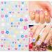 Lusofie Flower Nail Stickers 5D Embossed Nail Art Stickers Colorful Nail Flower Stickers Nail Decals Nail Stickers for Nail Art Self Adhesive Nail Supplies for Women Girls - Buy Online on GoSupps.com