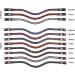Buy Netproshop Leather Forehead Straps - Eldorado Wave Shape with Rhinestone for COB/Full Bridles | Black-Atlantis - International Shipping Available - Buy Online on GoSupps.com