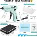 Magicfly 60/100W Hot Glue Gun Kit with 15 Glue Sticks and Carry Case - Dual Power High Temp Melt Gun for Arts, Crafts, Household - Includes Finger Caps and Mat (Green) - Buy Online on GoSupps.com