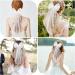 PEOVLVN White Hair Bow Bridal Hair Accessories Bride Bow Hair Clips Large Hair Bow Wedding Veil Bachelorette Party Favors Engagement Party Accessories Bride Bridesmaid Gifts - Buy Online on GoSupps.com