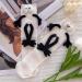 PHILISENMALL Couple Holding Hands Socks | 3D Doll Funny Magnetic Suction Gift | Boyfriend Girlfriend White Socks - Buy Online on GoSupps.com