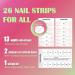 LAVASODA Swirly Fairy Tale Gel Nail Strips - Extra Glossy Summer Wraps - 26pc Long Lasting Fall Stickers - Buy Online on GoSupps.com