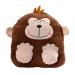 EESLL Electric Heated Foot Warmer USB Rechargeable Cartoon Home Foot Warmer Soft Crystal Velvet Foot Warming Pads with 3 Settings for Home Travel Office 16.1X12.1X 3.9 Inch Brown A2 Brown