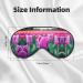 Buy Purple Tulips Double-Sided Sleep Eye Mask - Soft Adjustable Blindfold to Block Out Light - Buy Online on GoSupps.com