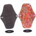 Washable Charcoal Menstrual Pads for Women - 3pcs Thin Reusable Napkin | Portable Feminine Products for Periods - Buy Online on GoSupps.com