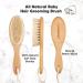 Baby Hair Brush with Soft Goat Bristles - Cradle Cap Brush for Infant Toddler Kids (Walnut Oval) - Buy Online on GoSupps.com