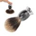 Synthetic Shaving Brush Aluminum Alloy Handle Soft Bristle Barber Brush for Men Dad Boyfriend