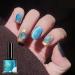 Pearl Gel Metal Nail Polish Blue Shell Thread Glitter Holographic Soak Off UV LED Varnish Shimmering Metallic Shining Sparkling Long Lasting DIY Art Manicure at Home Gift for Women & Girls - Buy Online on GoSupps.com