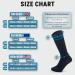 360 RELIEF - Flight Compression Socks Supports | Blood Circulation Travel Work XXL Black with 2 Blue lines - Buy Online on GoSupps.com