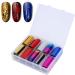 Nail Art Transfer Stickers Colored Foil Starry Glitter Set for Beauty Personal Care Wraps Mix Color Accessories Decals 10 Rolls/box(15) - Buy Online on GoSupps.com