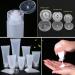 Zeoabsy 12pcs 100ml Transparent Frosted Soft Tubes - Hinge Lock Plastic Bottles for Cosmetics Gels & Creams - Ideal Travel Containers - Buy Online on GoSupps.com