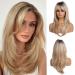 Esmee 20 inches Long Long Blonde Lighty Synthetic Hair Wigs for women with dark roots for everyday use party 20 inch blonde