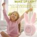 Homealexa Cute Rabbit Kids Alarm Clock - Creative Bedside Lamp with Snooze Function & Time-Controlled Night Light for Girls - Pink - Buy Online on GoSupps.com