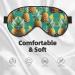 Psych Pineapple Quotes Print Sleep Mask - Double-Sided Eye Mask for Sound Sleep & Skin Care | Unisex Design - Buy Online on GoSupps.com