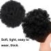 Afro Puff Drawstring Ponytail Short Afro Bun Extension Hairpiece Synthetic Curly Hair Ponytail for Black Women Afro Chignon Hairpieces Wig Party Cosplay Costume for Women - Buy Online on GoSupps.com