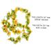 Zerodeko 2pcs Sunflower Vine Yellow Fake Flowers Home Decor Hanging Flowers for Decoration Artificial Ivy Garland Artificial Flower Decoration Sunflower Flower Silk Flower - Buy Online on GoSupps.com