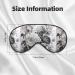 BREAUX Floral Graphite Eye Mask | Double Sided Blackout Eye Mask for Ultimate Sleep Comfort - Ideal for Women & Men - Buy Online on GoSupps.com