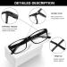 NORPERWIS 6 Pack Reading Glasses for Women & Men - Spring Hinge Blue Light Blocking Lightweight Eyeglasses - Black - 3.5x Magnification - Buy Online on GoSupps.com