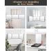 JUSRON 3 Way Hair Cutting Mirror with Height Adjustable Hooks - Portable Trifold Shaving Barber Mirror for Makeup, Cut, Trim, Shave - Black with LED - Buy Online on GoSupps.com