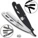 The Shave Factory Straight Edge Razor Kit with 100 Derby Blades - Stainless Steel Men's Straight Razor Set - Buy Online on GoSupps.com