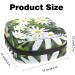 Buy Stylish Menstruation Pad Bag with Zipper | Women's Napkin & Tampon Collecting Bags - Daisy & Chamomile Design - Buy Online on GoSupps.com