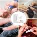 Electric Filer for Nail | Electric Polishing Set with Nail Drill - Compact Portable Design Electric Filer Hand Foot Care Tool for Nail Grind Trim Polish White English Version - Buy Online on GoSupps.com