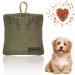 Dog Treat Bag Hands-Free Dog Treat Bag with Automatic Closure Small Food Bags for Dog Training with Carabiner Puppy Treat Bag for Dogs for Dog Training Green
