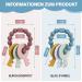 2 Pack BPA-Free Silicone Baby Teething Ring Keys | Gummy Massager for Infants 3+ Months - Buy Online on GoSupps.com