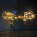 Carufin LED Light up Headwear Glowing Reindeer Antlers Hair Accessories Luminous Tiara Christmas Party Hair Hoop Headband for Women (Warm light A) - Buy Online on GoSupps.com
