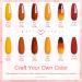 Lavender Violets 12 Pcs Dip Powder Nail Kit Starter 6 Colours Yellow Bright System Free Orange Temperature Change Dipping Powder System Liquid Set with Base & Top Coat Activator Nail Art Manicure M206 Amber - Buy Online on GoSupps.com