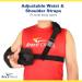 Buy Brace Direct Shoulder Immobilizer with Abduction Sling - Injury Support for Dislocations Rotator Cuff & Post Surgery - Buy Online on GoSupps.com
