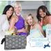 Portable Nappy Changing Mat with Storage Pockets - Grey Wave Design for Toddlers, Infants, and Newborns - Buy Online on GoSupps.com