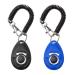 Txibi 2Pack Pet Dog Training Clicker with Wrist Strap - Durable Lightweight Easy to Use Pet Clickers for Cats Puppy Birds Horses (Black + Blue)